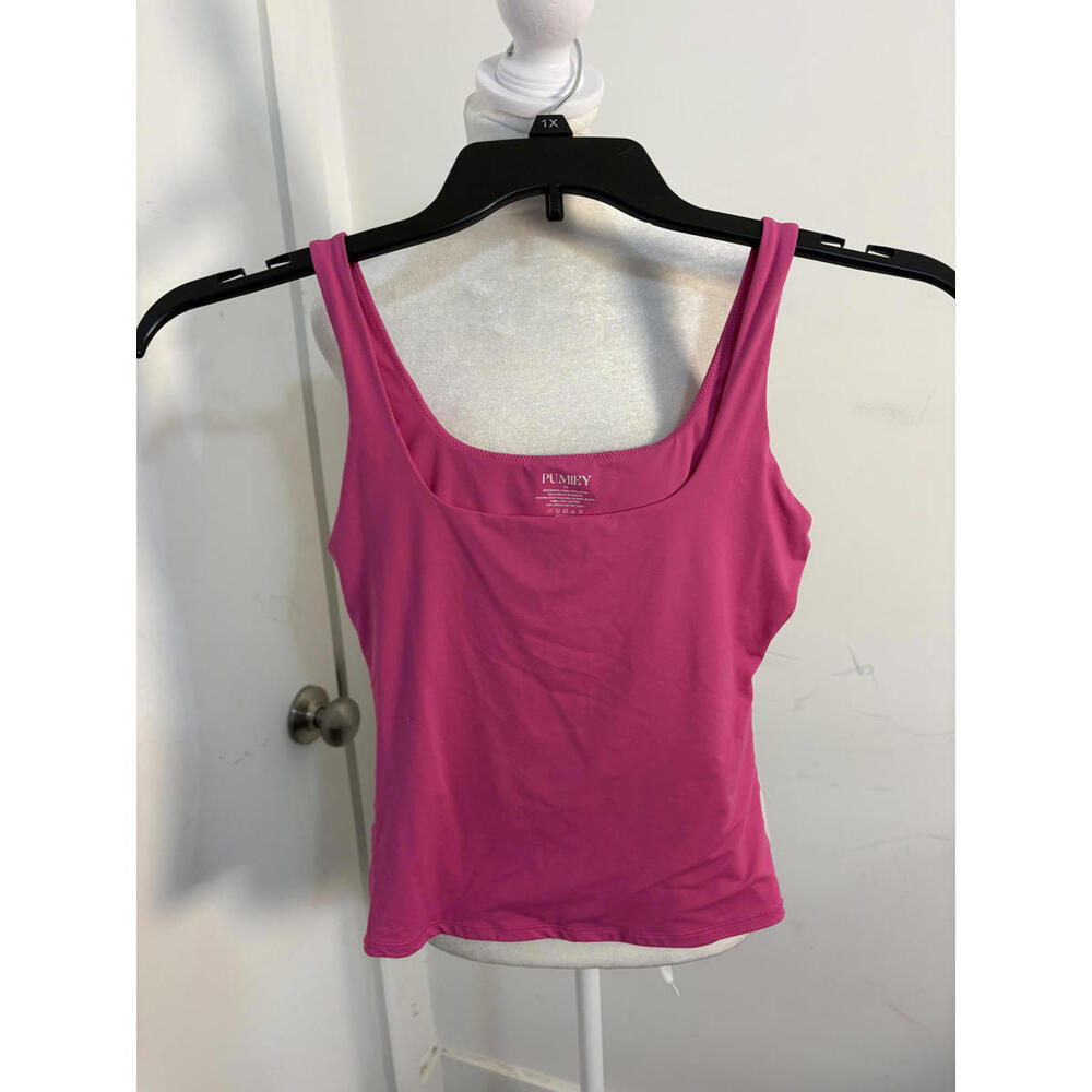 Pumiey Women's Pink Polyamide and Elastane Tank Top XS